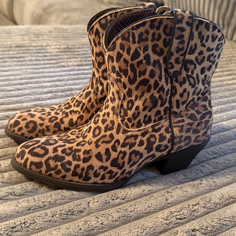 Ariat Leopard Print Ankle Boots